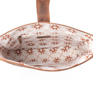 Myra Maple Creek Handtooled Bag in Sandroot Brown, Myra USA - A Blissfully Beautiful Boutique