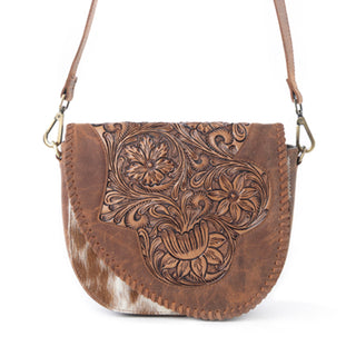 Myra Bronco Ridge Handtooled Bag in Canyon Tan, Myra USA - A Blissfully Beautiful Boutique