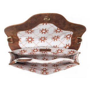 Myra Vinebloom Carve Handtooled Bag in Sienna Frost, Myra USA - A Blissfully Beautiful Boutique