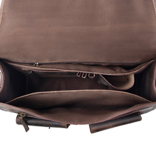 Myra Dust Creek Leather Laptop Bag in Saddle Ember, Myra USA - A Blissfully Beautiful Boutique