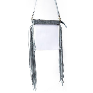 Myra Frontier Trail Clear Fringe Bag in Cactus Moss, Myra USA - A Blissfully Beautiful Boutique