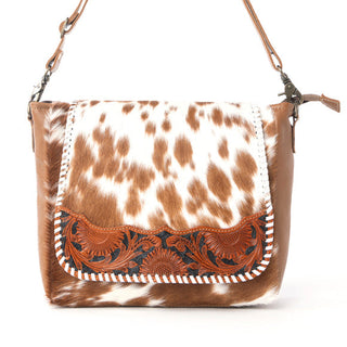 Myra Frontier Drift Hairon Leather Concealed Carry Bag in Canyon Brindle, Myra USA - A Blissfully Beautiful Boutique