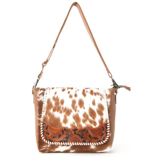 Myra Frontier Drift Hairon Leather Concealed Carry Bag in Canyon Brindle, Myra USA - A Blissfully Beautiful Boutique
