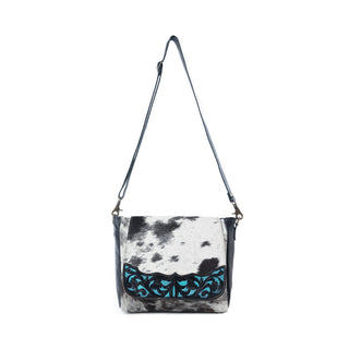 Myra Sagebrush Vale Hairon Leather Concealed Carry Bag in Onyx Frost, Myra USA - A Blissfully Beautiful Boutique