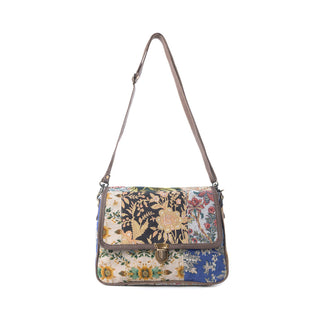 Myra Wildflower Trace Messenger Bag in Sunrise Patch, Myra USA - A Blissfully Beautiful Boutique