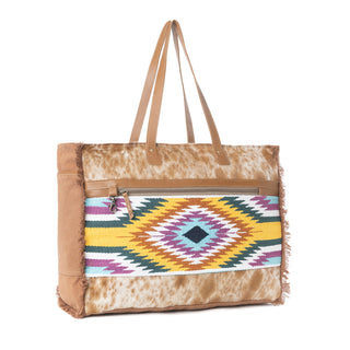 Myra Plains Diamond Weekender Bag in Serape Sable, Myra USA - A Blissfully Beautiful Boutique