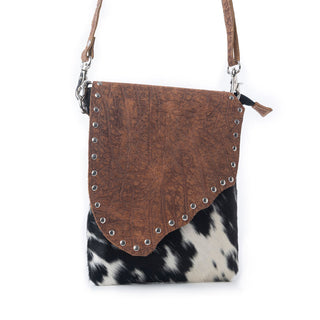 Myra Stonebrook Canvas & Hairon Bag in Spotted Ivory, Myra USA - A Blissfully Beautiful Boutique