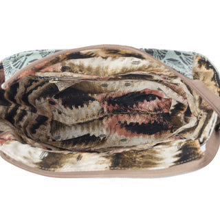 Myra Willow Trace Canvas & Hairon Bag in Geo Sage, Myra USA - A Blissfully Beautiful Boutique
