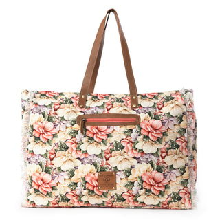 Myra Meadow Crest Weekender Bag in Floral Multi, Myra USA - A Blissfully Beautiful Boutique