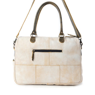 Myra Summit Line Leather Laptop Bag in Desert Cream, Myra USA - A Blissfully Beautiful Boutique