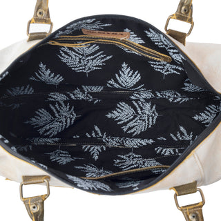 Myra Summit Line Leather Laptop Bag in Desert Cream, Myra USA - A Blissfully Beautiful Boutique