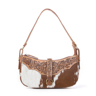 Myra Yellowstone Timberline Handtooled Bag in Walnut Brown, Myra USA - A Blissfully Beautiful Boutique