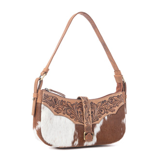 Myra Yellowstone Timberline Handtooled Bag in Walnut Brown, Myra USA - A Blissfully Beautiful Boutique