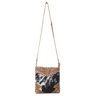 Myra Yellowstone Wind River Handtooled Bag in Midnight Sable, Myra USA - A Blissfully Beautiful Boutique