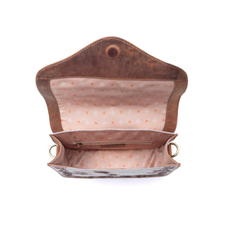 Myra Yellowstone Frontier Ridge Handtooled Bag in Oat Mocha, Myra USA - A Blissfully Beautiful Boutique
