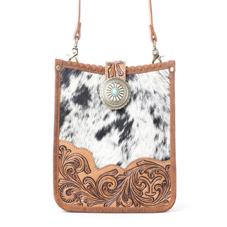 Myra Yellowstone Snowfield Handtooled Bag in Cream Auburn, Myra USA - A Blissfully Beautiful Boutique