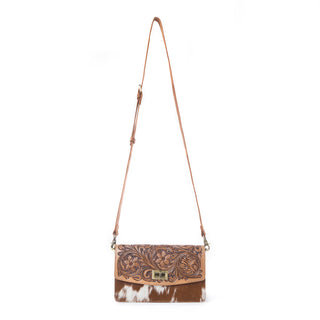 Myra Yellowstone Russet Valley Handtooled Bag in Warm Chestnut, Myra USA - A Blissfully Beautiful Boutique