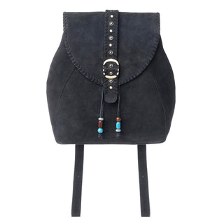 Myra Yellowstone Ironwood Studded Suede Leather Concealed Carry Bag in Shadow Black, Myra USA - A Blissfully Beautiful Boutique
