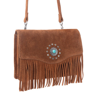 Myra Yellowstone Highland Range Suede Leather Belt Bag in Desert Tan, Myra USA - A Blissfully Beautiful Boutique