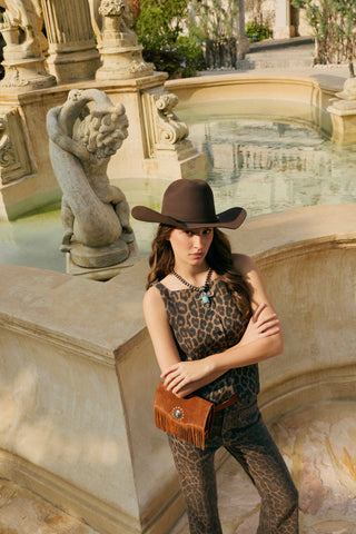Myra Yellowstone Highland Range Suede Leather Belt Bag in Desert Tan, Myra USA - A Blissfully Beautiful Boutique