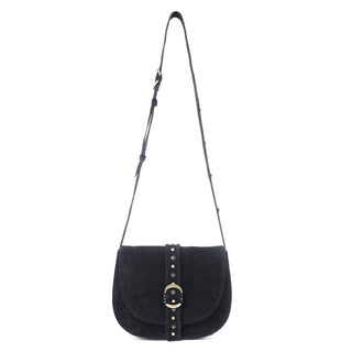 Myra Yellowstone Iron Frontier Suede Leather Bag in Jet Black, Myra USA - A Blissfully Beautiful Boutique