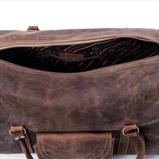 Myra Redmont Leather Traveller Bag in Dark Mahogany, Myra USA - A Blissfully Beautiful Boutique