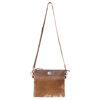 Myra Thunderpeak Concho Hairon Leather Bag in Fawn Sand, Myra USA - A Blissfully Beautiful Boutique