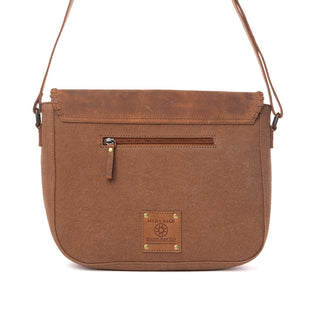 Myra Honey Field Hairon Leather Messenger Bag in Sable Mist, Myra USA - A Blissfully Beautiful Boutique