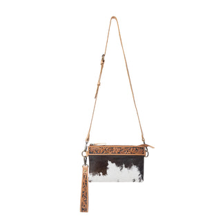 Myra Stone Barrow Hairon Leather Bag in Ochre Frost, Myra USA - A Blissfully Beautiful Boutique
