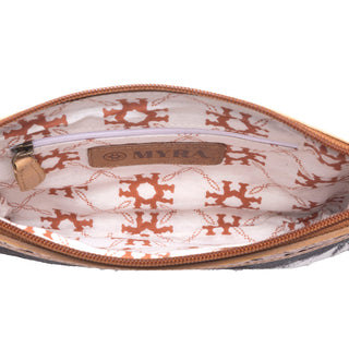 Myra Stone Barrow Hairon Leather Bag in Ochre Frost, Myra USA - A Blissfully Beautiful Boutique