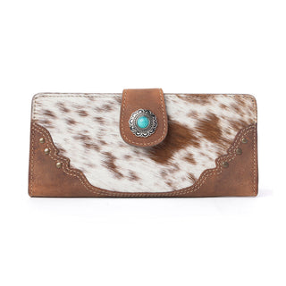 Myra Cedarbar Hairon Leather Women’s Wallet in Honey Drift, Myra USA - A Blissfully Beautiful Boutique