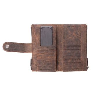 Myra Iron Hill Concho Leather Women’s Wallet in Ochre Veil, Myra USA - A Blissfully Beautiful Boutique