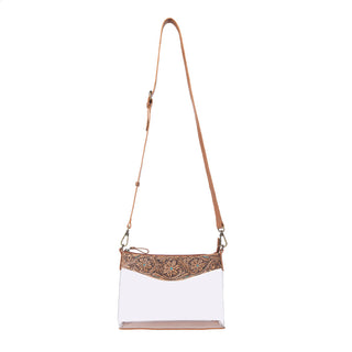 Myra Rodeo Frontier Clear Bag in Bridle Biscuit, Myra USA - A Blissfully Beautiful Boutique