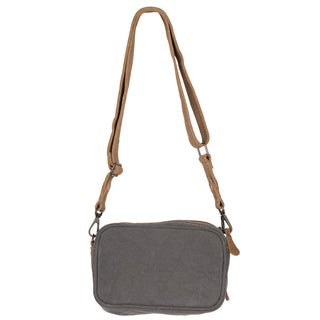 Myra Temptation Tribal Pattern Small Crossbody Bag for Women â€“ Geometric Canvas Front, Adjustable Leather Strap for Everyday Western Style, Myra USA - A Blissfully Beautiful Boutique