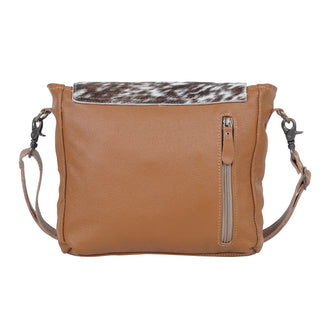 Myra Mangnifique Hairon Leather Crossbody Bag – Handtooled Flap, Concealed Carry Pocket & Adjustable Strap, Myra USA - A Blissfully Beautiful Boutique