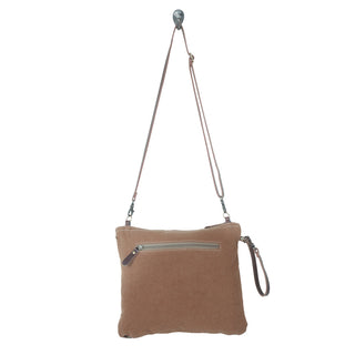 Myra Blue Isle Embossed Leather Crossbody Bag for Women Small Size Western Sling with Hairon Accents, Myra USA - A Blissfully Beautiful Boutique