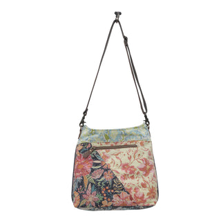 Myra Le Fleur Bel Cowgirl Shoulder Bag - Multi-Floral Print Crossbody with Leather Straps for Everyday Western Flair