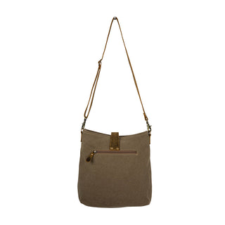Myra Sand Weaver Shoulder Bag for Women â€“ Rustic Brown Leather, Jacquard Geometric Print, Turquoise Stone Snap for Ranch Chic, Myra USA - A Blissfully Beautiful Boutique
