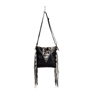 Myra Chilton Draw Hairon Concealed Carry Bag – Stylish Cowhide & Leather Crossbody with Adjustable Leather Strap, Myra USA - A Blissfully Beautiful Boutique