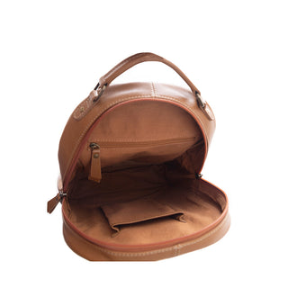 Myra Steer Creek Hairon Backpack for Women – Handtooled Leather, Cowhide Front Pocket, Rustic Western Charm, Myra USA - A Blissfully Beautiful Boutique