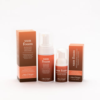 SunFoam Sunless Tanning Mousse - Travel Size - 30mL, MIXOLOGIE - A Blissfully Beautiful Boutique