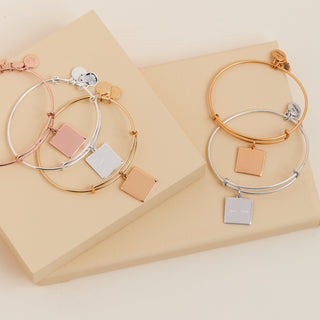 Square Charm Bangle