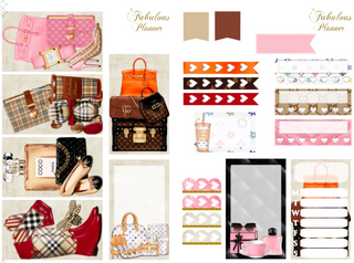 Luxe Designer Handbags and Shoes Matte Stickers Kit, The Fabulous Planner - A Blissfully Beautiful Boutique