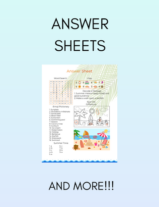 Summer Activity Pack for Kids!