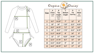 Emily Daisy Long Sleeve Rash Guard Swimsuit