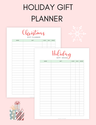 Holiday Gift Planner, Jessica Autumn - A Blissfully Beautiful Boutique