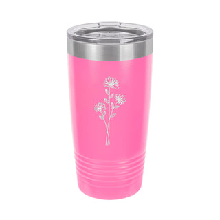 Birth Month Flower 20oz Insulated Tumbler