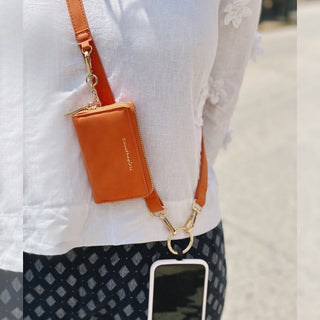 Clip & Go Strap w/Pouch Brushed Vegan Leather, SaveTheGirls - A Blissfully Beautiful Boutique