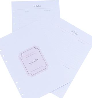 A5 Refills for Meal Planning, To-Do Lists & Notes, momAgenda - A Blissfully Beautiful Boutique