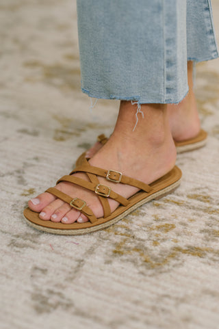 Trusty Strappy Sandals in Light Tan, Ave Shops - A Blissfully Beautiful Boutique